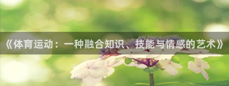 利记官方正版app娱乐首页网站大全：《体育运动：一种融合知识