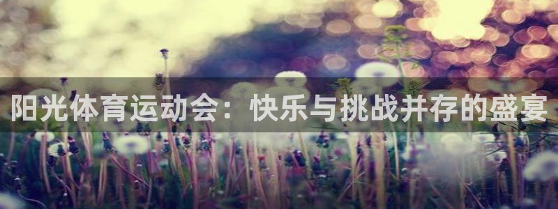 利记官方集团官网：阳光体育运动会：快乐与挑战并存的盛