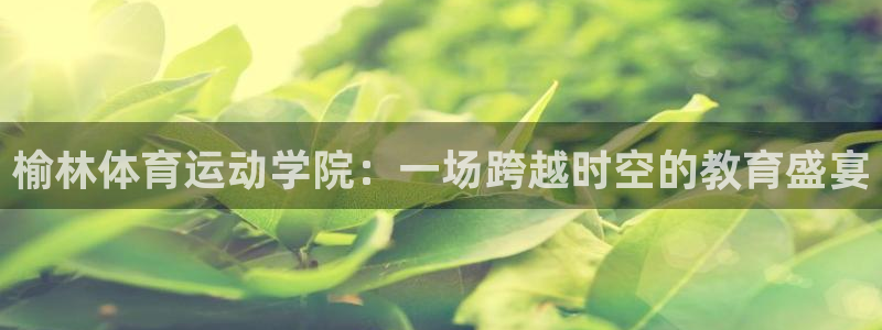  利记科技：榆林体育运动学院：一场跨越时空的教育盛宴